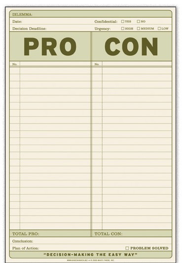 How To: A Pro and Con List | List Producer