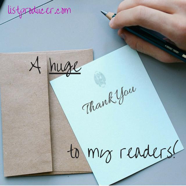 to my wonderful readers!